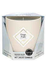 Bougie Bijou - Bracelet or avec perles noires - Linge Frais 180g | MY JOLIE CANDLE