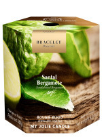 Bougie Bijou Surprise - Bracelet or - Santal Bergamote 180g | MY JOLIE CANDLE
